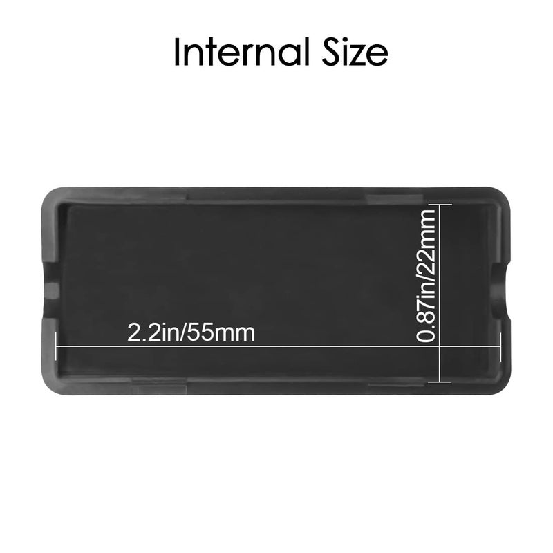 LeMotech 5Pcs ABS Plastic Electrical Project Case Power Junction Box, Project Box Black 2.4 x 1.0 x 0.6 inch (60 x 26 x 16 mm) - Image 3